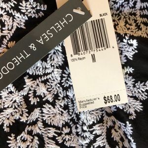 Black and white embroidered shirt